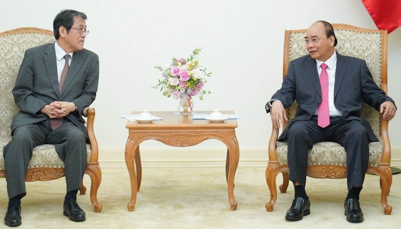 Thủ tướng Nguyễn Xuân Phúc tiếp ông Kunio Umeda, Đại sứ Nhật Bản tại Việt Nam. Ảnh: VGP.