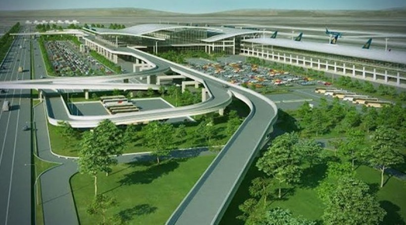 Để xây dựng dự án sân bay Long Thành, Đồng Nai đã thu hồi khoảng 5.000 ha đất. Ảnh: Bản vẽ thiết kế sân bay Long Thành - Sở TNMT tỉnh Đồng Nai.