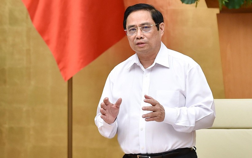 Thủ tướng Phạm Minh Chính chủ trì phiên họp Chính phủ thường kỳ tháng 8/2021.