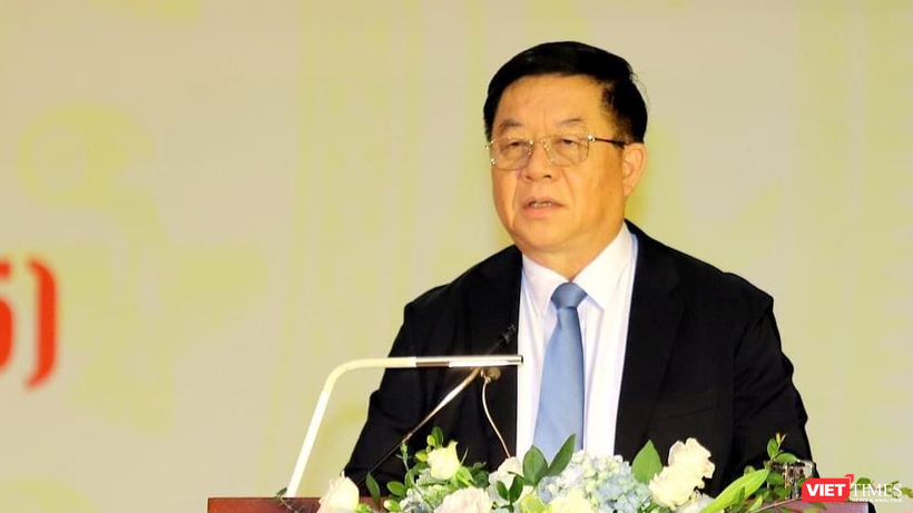 Ông Nguyễn Trọng Nghĩa - Bí thư Trung ương Đảng, Trưởng Ban Tuyên giáo Trung ương phát biểu chỉ đạo tại Hội nghị.