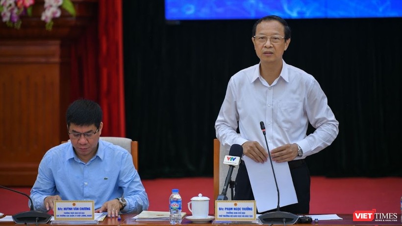 Ông Phạm Ngọc Thưởng - Thứ trưởng Bộ Giáo dục và Đào tạo thông tin về kỳ thi tốt nghiệp THPT 2023