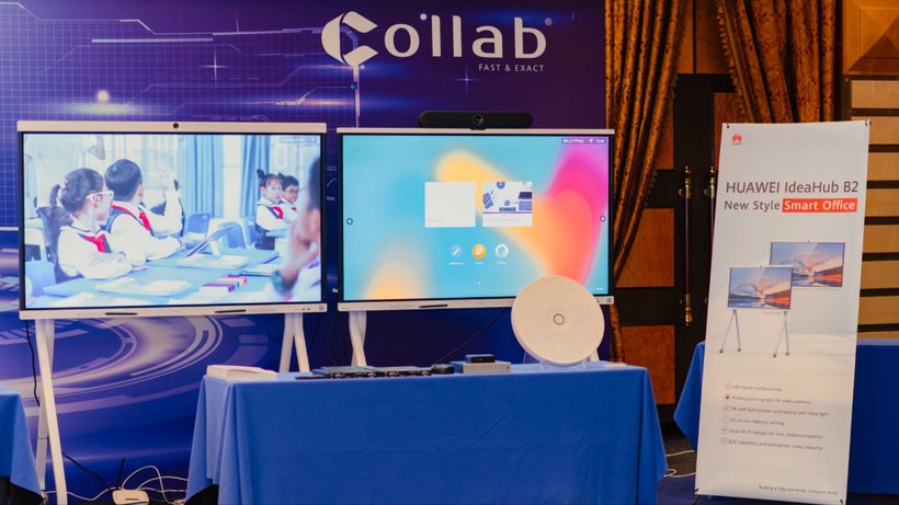Màn hình IdeaHub tại sự kiện trưng bày các sản phẩm Audio Visual của Collab - Collab Partner Connect - Connect The Future