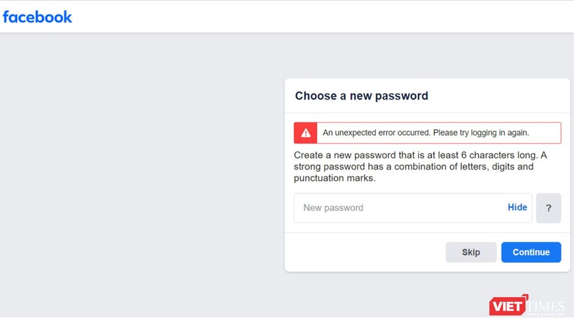 Tưởng bị hack tài khoản, nhiều người dùng đổi mật khẩu truy cập Facebook, Messenger nhưng vẫn không truy cập được ứng dụng.
