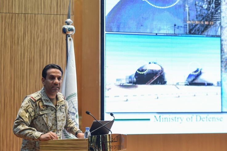 Phát ngôn viên của liên minh quân sự do Arab Saudi dẫn đầu, Turki bin Saleh al-Maliki (Ảnh: Newsweek)