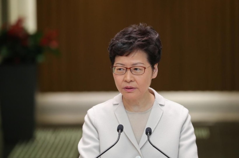 Trưởng đặc khu Hong Kong Carrie Lam (Ảnh: Reuters)