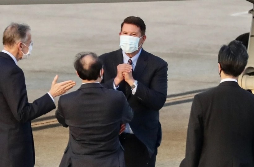 Thứ trưởng Ngoại giao Mỹ Keith Krach đến Đài Bắc trong hôm 17/9 (Ảnh: AFP)