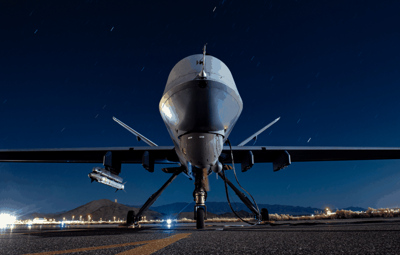 MQ-9 Reaper được trang bị tên lửa AIM-9X tại căn cứ không quân Creech ở Nevada, Mỹ (Ảnh: Asia Times)