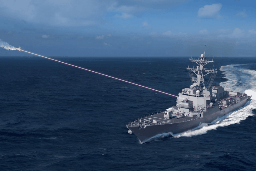 Hệ thống vũ khí laser sẽ được lắp đặt trên tàu khu trục lớp Arleigh Burke của Hải quân Mỹ (Ảnh: Lockheed Martin)