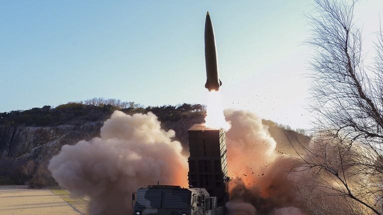 Bức ảnh thử nghiemej tên lửa được KCNA công bố (Ảnh: KCNA)