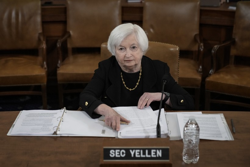 Bộ trưởng Tài chính Mỹ Janet Yellen hối thúc các bên tiến tới thoả thuận về trần nợ (Ảnh: Getty)