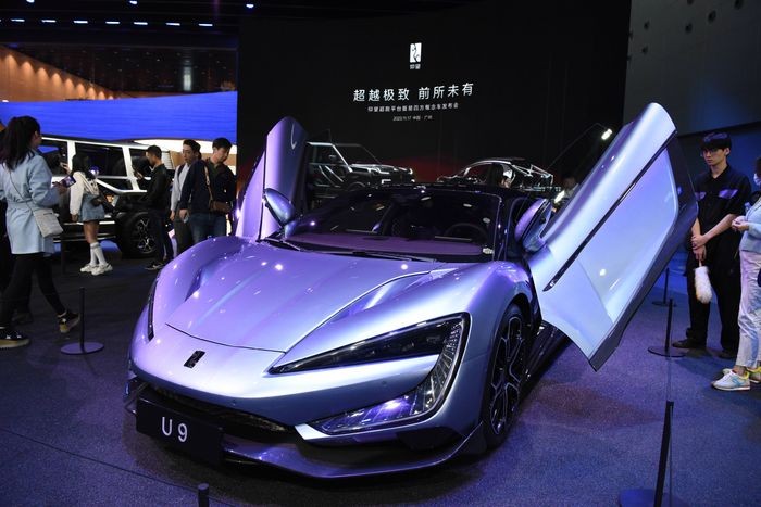 Yangwang, thương hiệu của BYD, sản xuất xe điện có hình dáng giống Lamborghini (Ảnh: Zuma)