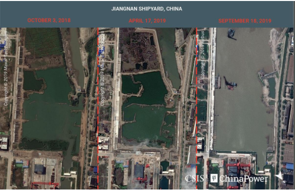 Hình ảnh vệ tinh tiết lộ bí mật quân sự của Trung Quốc