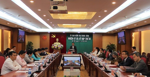 Từ ngày 17 đến 19/10/2018, tại Hà Nội, Ủy ban Kiểm tra Trung ương đã họp kỳ 30