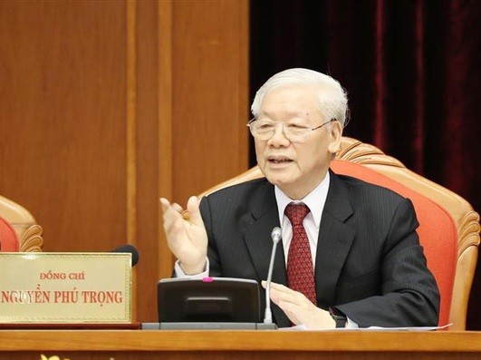Tổng bí thư, Chủ tịch nước Nguyễn Phú Trọng chủ trì Hội nghị.