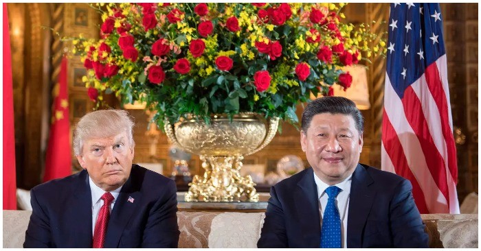 Tổng thống Trump và Chủ tịch Tập Cận Bình tại Mar-a-Lago (Ảnh: Jim Watson—AFP)