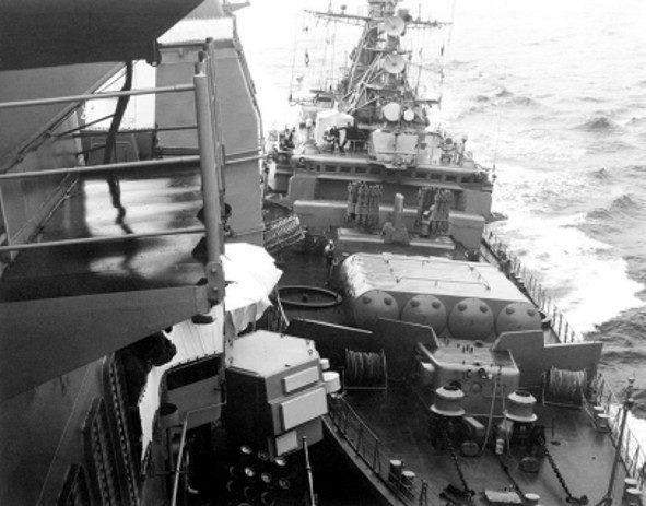 Tàu khu trục Mỹ xâm phạm hải phận của Liên Xô (Ảnh tư liệu)