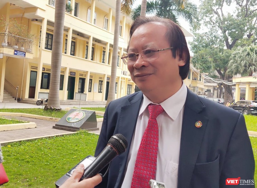 PGS. TS. Nguyễn Viết Nhung – Giám đốc Bệnh viện Phổi Trung ương. Ảnh: Minh Thúy 