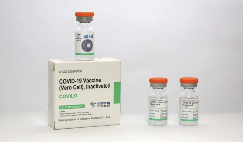Vaccine phòng COVID-19 Vero-Cell của Sinopharm của Trung Quốc (Ảnh - BYT) 