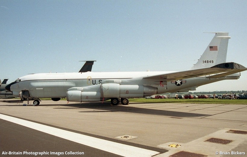 Chiếc máy bay Boeing RC-135U mang số đăng ký 64-14849 của Không quân Mỹ.