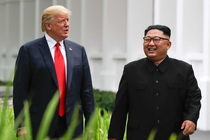 Tổng thống Hoa Kỳ Donald Trump và Chủ tịch Triều Tiên Kim Jong-un tại Hà Nội. 