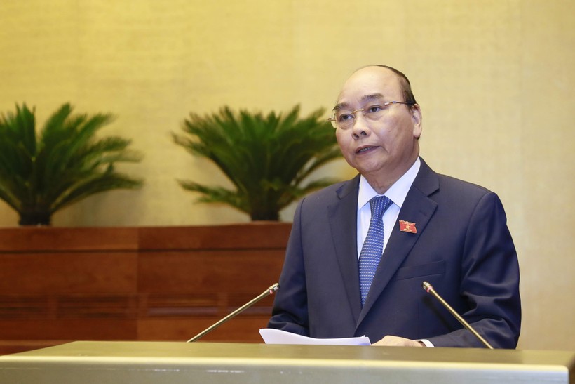 Thủ tướng Nguyễn Xuân Phúc giải trình trước Quốc hội.