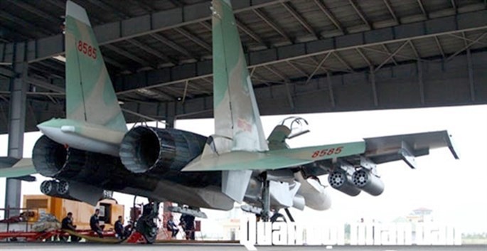 Máy bay chiến đấu Su-30 của Không quân Việt Nam.