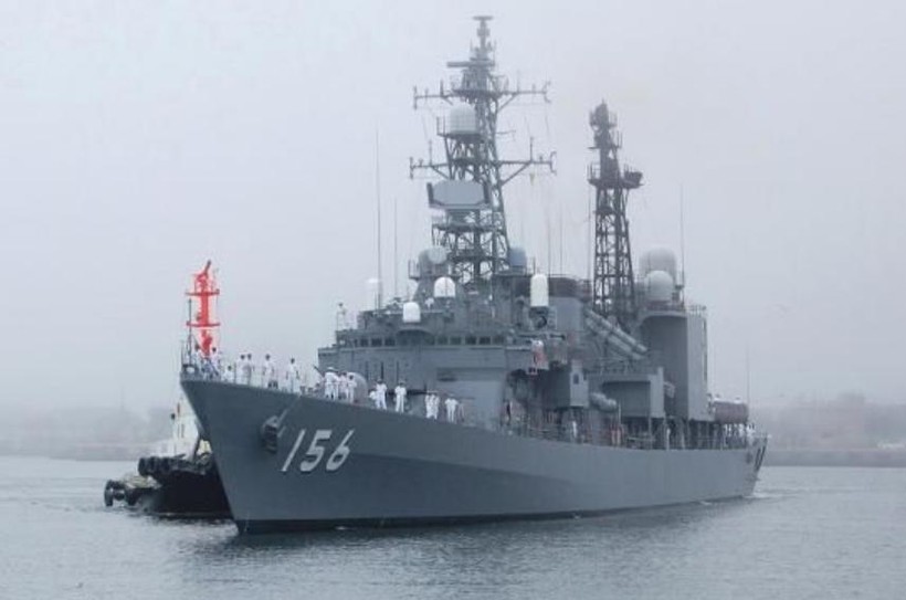 Nhật Bản điều tàu hộ vệ đến vùng biển đảo Senkaku giám sát tàu chiến Trung Quốc và Nga. Nguồn ảnh: Tin tức Tham khảo.