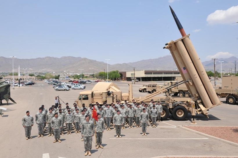 Hệ thống tên lửa đánh chặn THAAD.