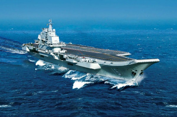 Tàu sân bay Liêu Ninh, Hải quân Trung Quốc. Ảnh: Thời báo Hoàn Cầu, Trung Quốc.