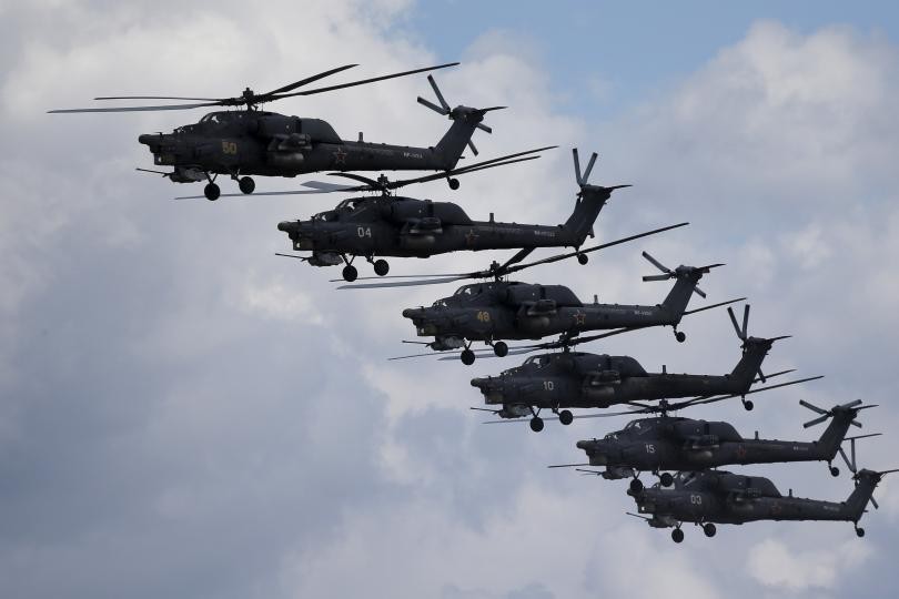 Máy bay trực thăng của quân đội Nga (ảnh minh họa)
