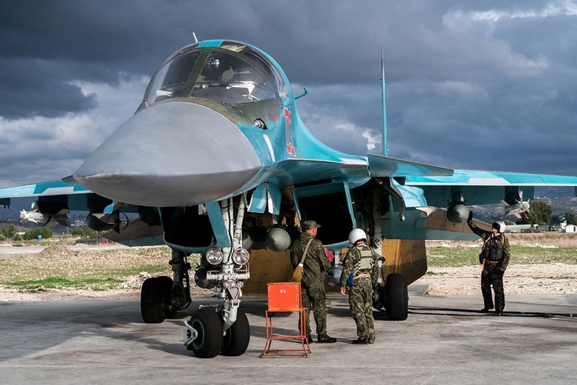 Máy bay ném bom Su-34 của Nga ở Syria (ảnh tư liệu)