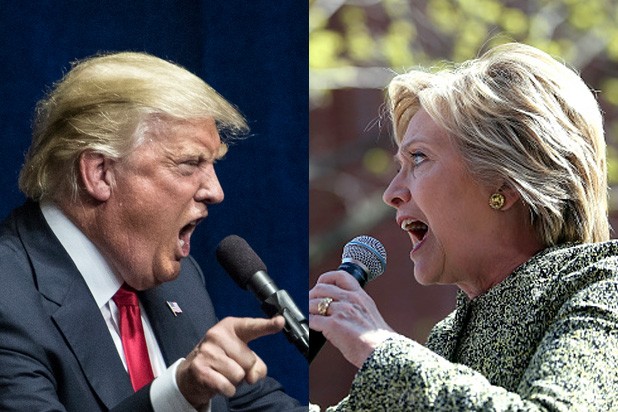 Donald Trump tranh luận với Hillary Clinton (ảnh minh họa)