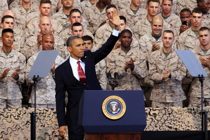 Tổng thống Obama và quân đội Mỹ (ảnh minh họa)