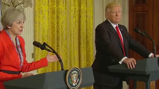Tổng thống Donald Trump gặp gỡ Thủ tướng Anh Theresa Ma