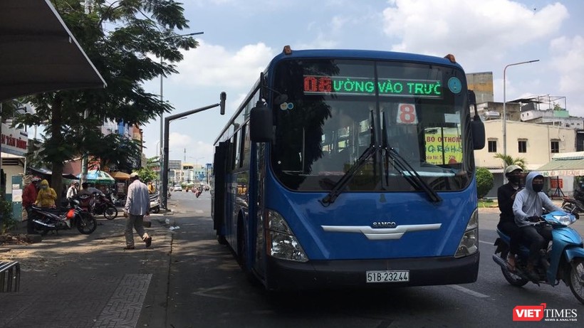 TP. HCM dừng hoạt động xe buýt công cộng 15 ngày, kể từ 1/4. Ảnh: H.L