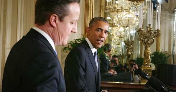Thủ tướng Anh David Cameron và Tổng thống Mỹ Barack Obama