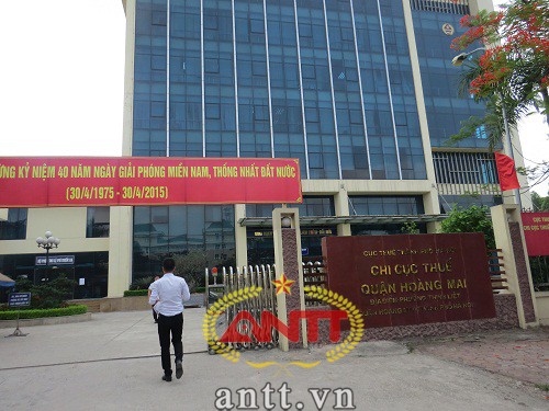 Trụ sở hoàng tráng của Chi cục thuế quận Hoàng Mai