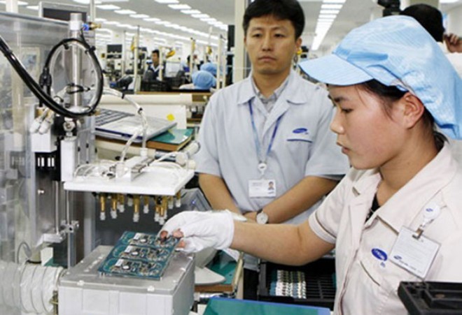Sản xuất, lắp ráp tại nhà máy Samsung Vina