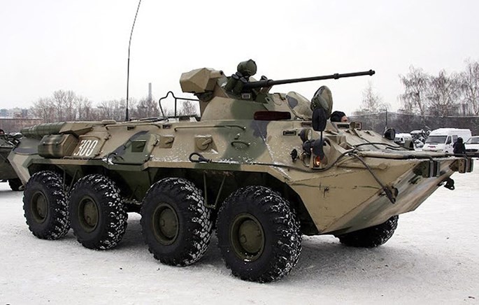Xe bọc thép BTR-82A của quân đội Nga - Ảnh: topwar.ru