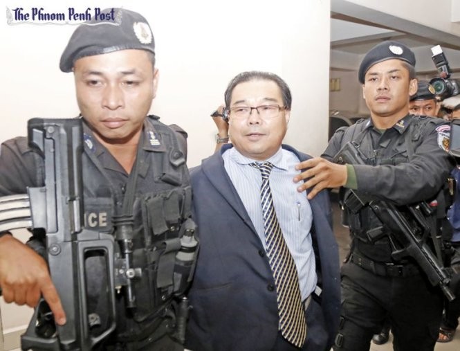 Nghị sĩ đối lập Hong Sok Hour bị bắt từ ngày 15-8 - Ảnh: Phnom Penh Post