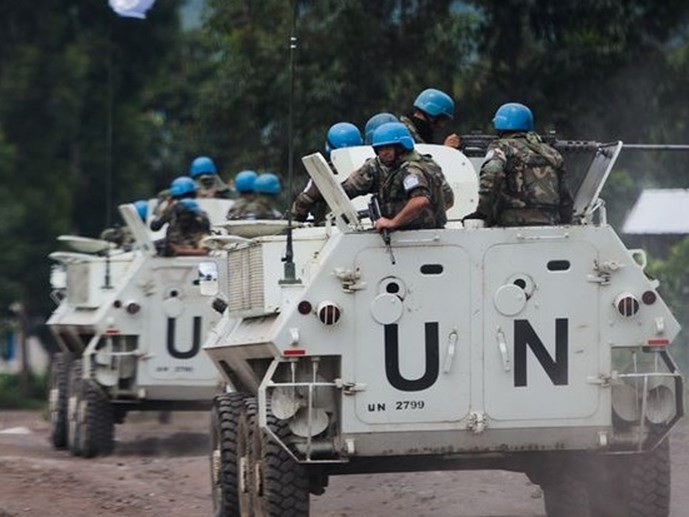 Lính mũ nồi xanh của LHQ tại Mali - Ảnh: AFP