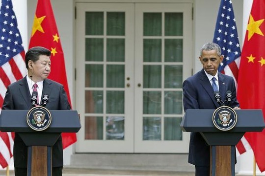 Tổng thống Mỹ Barack Obama và Chủ tịch Trung Quốc Tập Cận Bình hồi tháng 9 Ảnh: AP