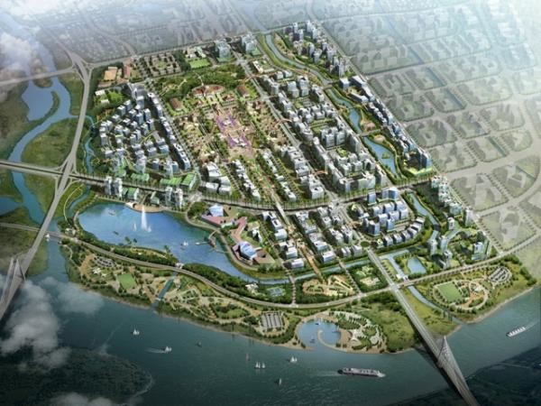Phối cảnh tổng thể Dự án Khu trung tâm hành chính gần 10 nghìn tỷ đồng của TP. Hải Phòng (nguồn: haiphong.gov.vn)