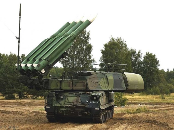 Tên lửa phòng không tầm trung Buk-M2 của Nga - Ảnh: Topwar