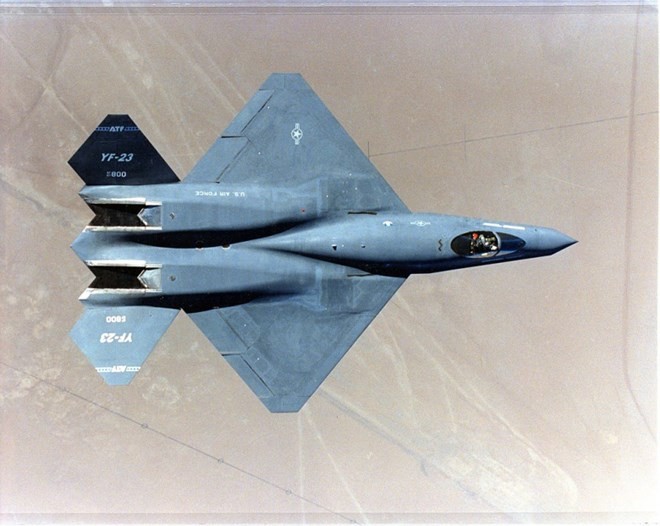 Máy bay YF-23 của Northrop Grumman, một thời cạnh tranh với F-22.