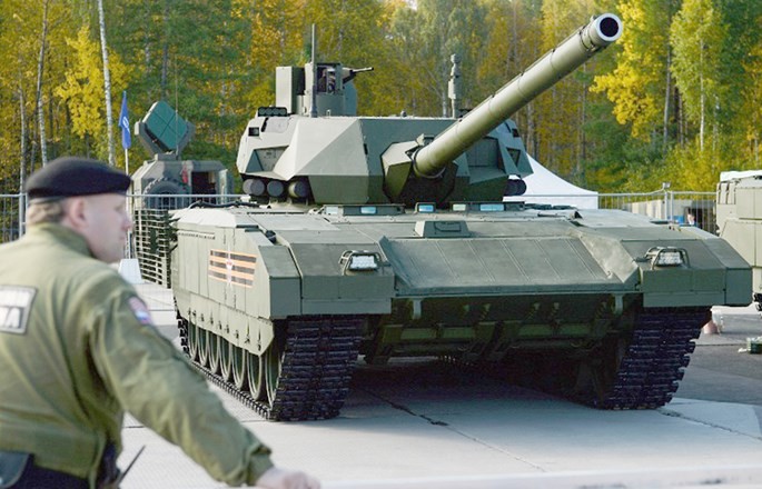 Xe tăng Armata T-14 của Nga - Ảnh: TASS