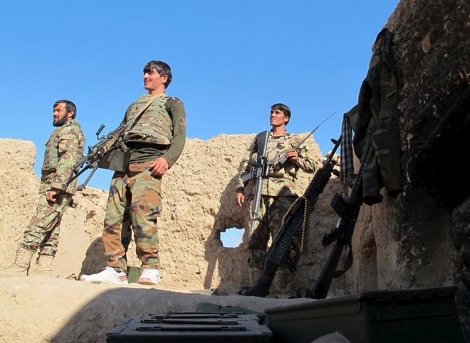 Quân đội Afghanistan ở tỉnh Helmand. (Nguồn: Reuters)