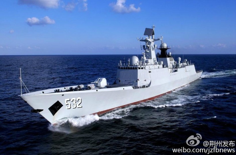 Tàu Kinh Châu 532 của hạm đội Đông Hải Trung Quốc. Ảnh: China News