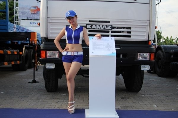 Xe Kamaz được giới thiệu tại một triển lãm ô tô tại Việt Nam gần đây - Ảnh: internet