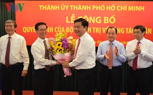 Ông Đinh La Thăng nhậm chức Bí thư Thành ủy TP.HCM ngày 5/2